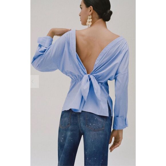 Anthropologie Harshman Button Back Blouse - Picture 1 of 13